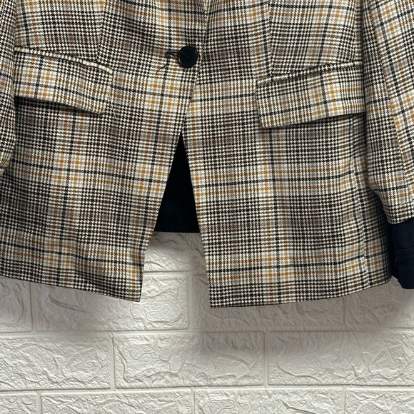 Ella moss plaid and denim blazer size large - Picture 3 of 8
